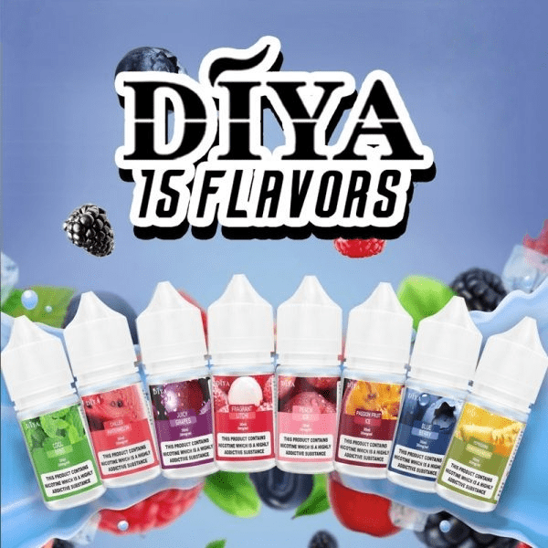 DIYA叮啞煙油通用瓶裝電子煙油-600x600_副本 DIYA 叮亞 瓶裝30ml 小煙煙油|多種口味推薦:圖片 1