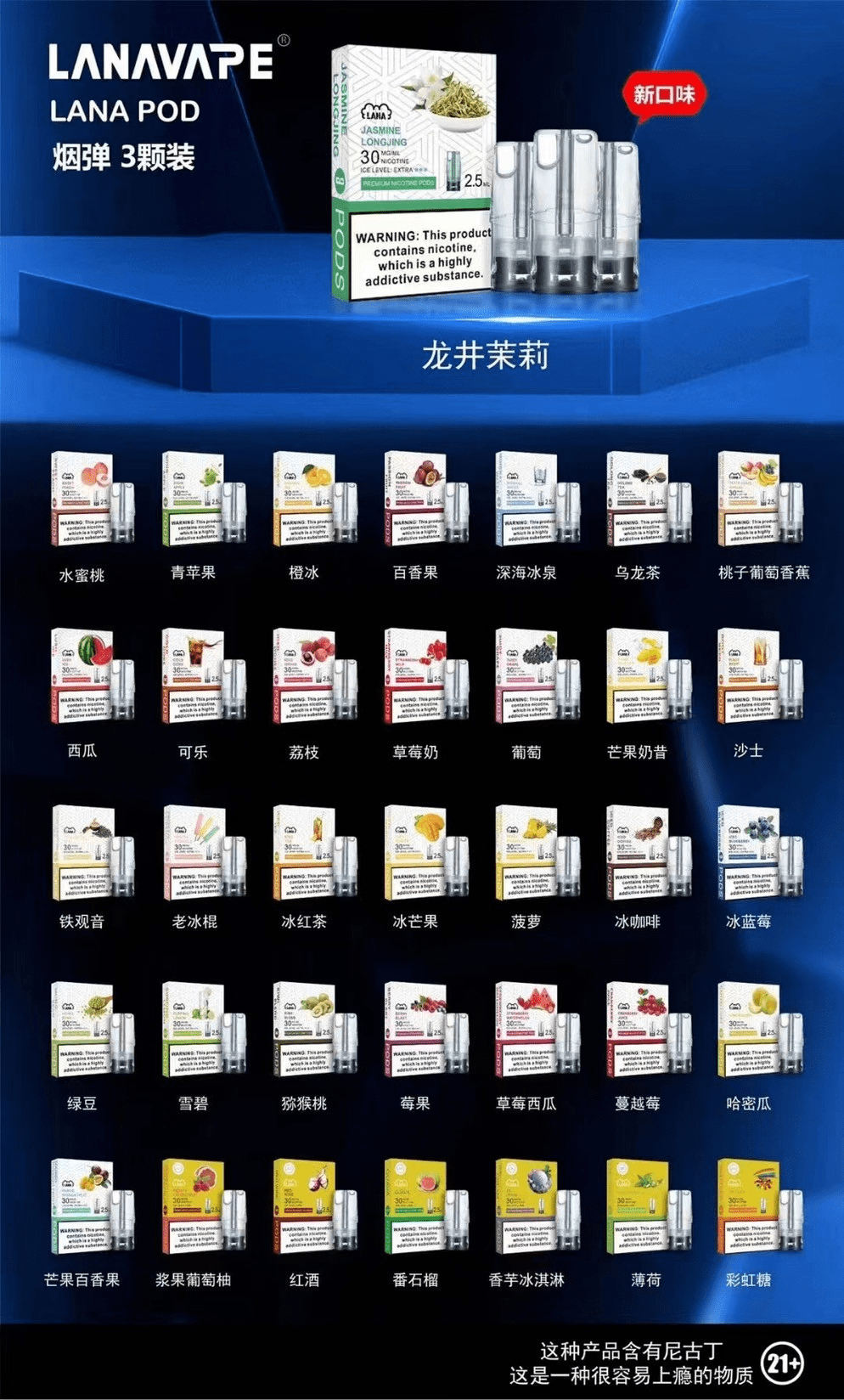LANA 煙彈 2026 最新款口味圖鑑 LANA 煙彈 2026 最新款口味圖鑑