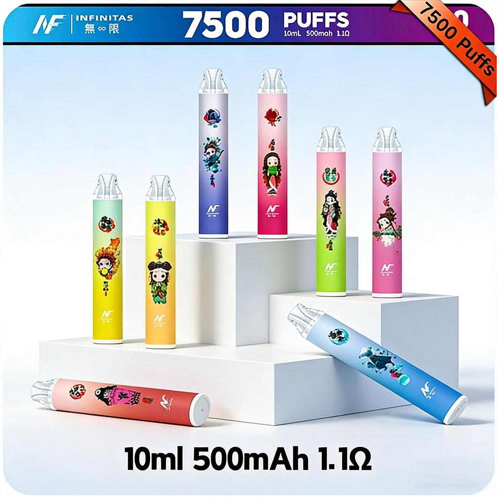 鬼滅之刃INF拋棄式_7500口_商品主圖.jpg 鬼滅之刃 x INF無限一次性拋棄式電子煙 7500口 · 20款口味 · 台灣現貨:圖片 1